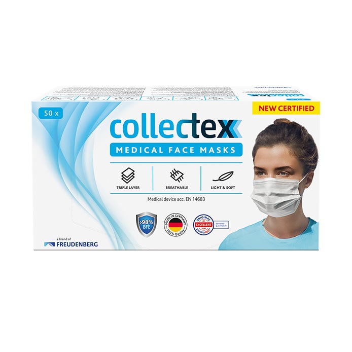 Collectex Ultra Comfort Maske Typ II, CE zertifizierter Mund-Nasen-Schutz